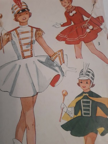Conjunto de Patinaje Tambor Majorette Niñas 14 Disfraz Simplicidad 4036 Patrón de Costura - Imagen 2 de 7