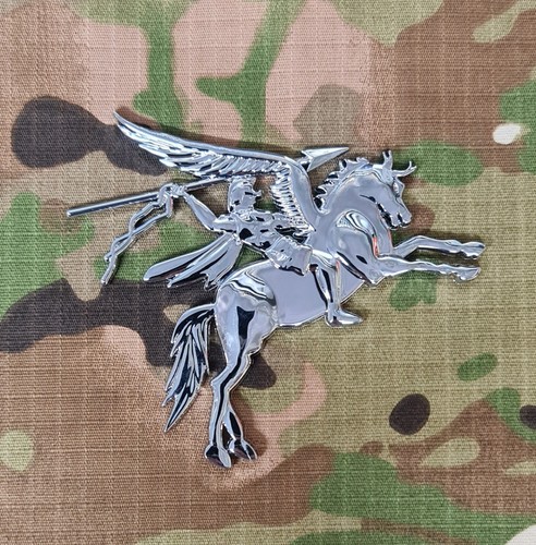 Pegasus British Airborne Forces - Chrom ABS 3D Auto / Car Van Aufkleber - Bild 2 von 4
