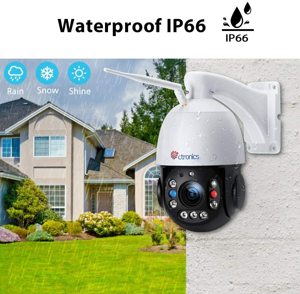 【30X Optical Zoom】 5MP Surveillance Camera Outdoor,360° View Ctronics PTZ  Camera