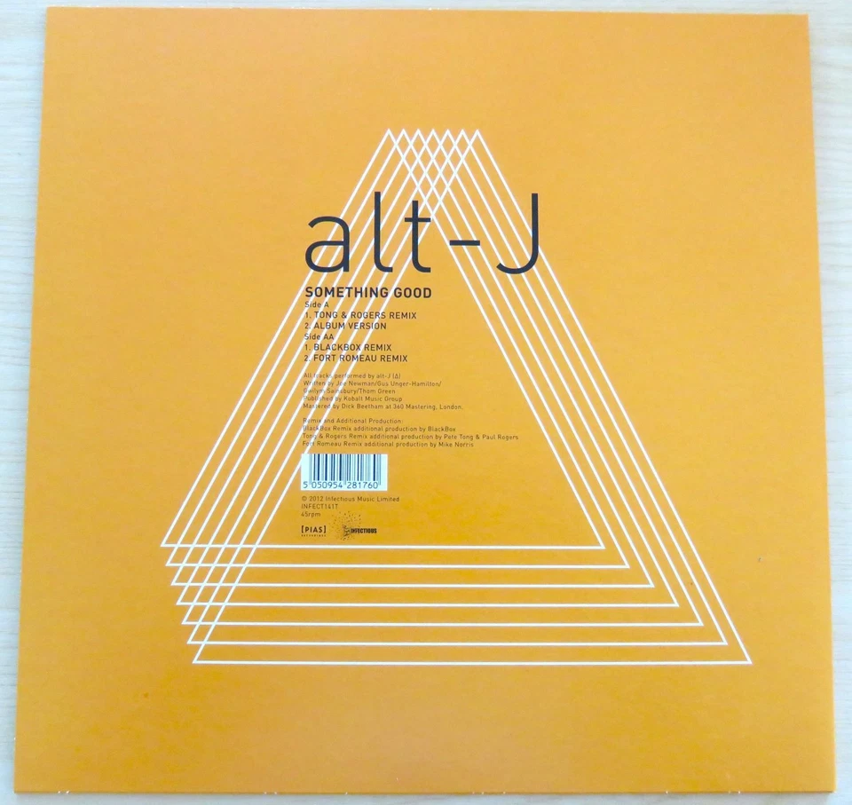 ALT-J SOMETHING GOOD 12" VINYL 4 TRACK EP BRAND NEW FREE POST !!! - Image 2 of 2