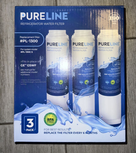 Pureline PL-1300 Ersatz Wasserfilter 3er Pack Karton VERSIEGELT