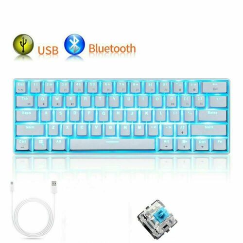 US RK61 Wireless Bluetooth Wired Mechanical Keypad Backlight Gaming PC Keyboard - Picture 11 of 18