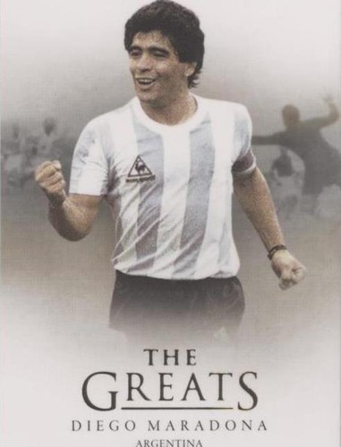 Diego Maradona 2003 Futera Platinum World Football World Greats