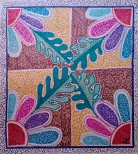  Illustrazione inchiostro originale 'Quarts' di Michelle Ranson