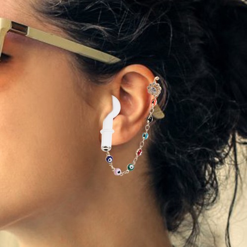 2 Pairs Headset Anti-lost Link Earphone Carrying Necklace Chain - 第 6/12 張圖片