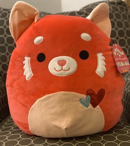 NWT Squishmallow 16â Red Panda Ramona Valentine 2020 Kellytoy Exclusive | eBay
