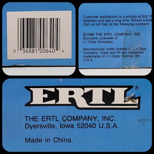 1988 ERTL 1/32 Case IH 4994 Barge Wagon, Side Discharge Spreader 3 PIECE Set CIB - Picture 13 of 23