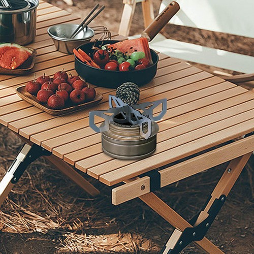 Stainless Steel Camping Stove Pot Rack, Camping Hiking Alcohol Stove Cross Stand - Picture 8 of 11