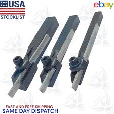 Set of 3 Small Mini Parting Tool Holder Cut Off Tool HSS Blade Unimat Mini Lathe