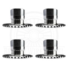 4 Lug Chrome Knock Off Lowrider Wire Wheel Adapter 4x1004x4.254x4.5 Set Of 4