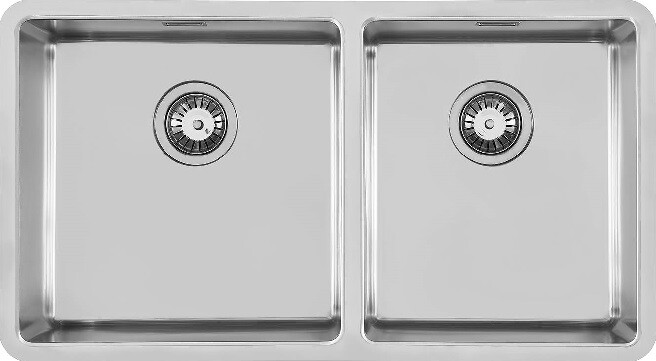 FOSTER 2206850 LAVELLO 2 VASCHE KE R15 ST INOX 82 CM