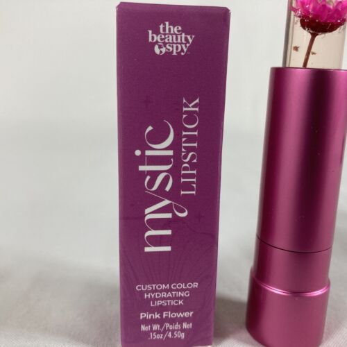 MYSTIC LIPSTICK The Beauty Spy PINK Flower Color Changing Hydrating Lipstick New - Picture 4 of 7