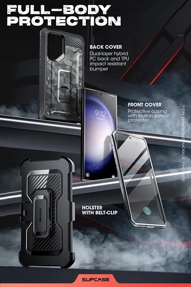 Funda SUPCASE Unicorn Beetle Pro para Samsung Galaxy S23 Ultra 5G Cubierta Doble Capa Foto 3 de 4