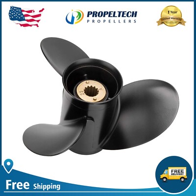 10 7/8 x 11 Outboard Propeller fit Mercury 25 30 40 45 50 55 60 70HP 13 Spline