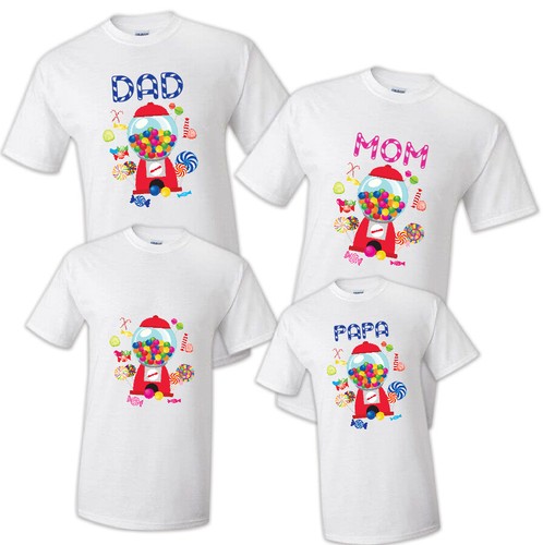 Candyland Family Matching Birthday Party T-shirts Shirt Celebration Reunion kids - Picture 3 of 11