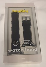Apple Watch Band 42-45 mm Black Silicone Heyday