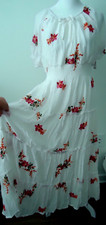 NWT Kindred Antropolgy Women's White Embroidery Long Dress #166636 Size-XL