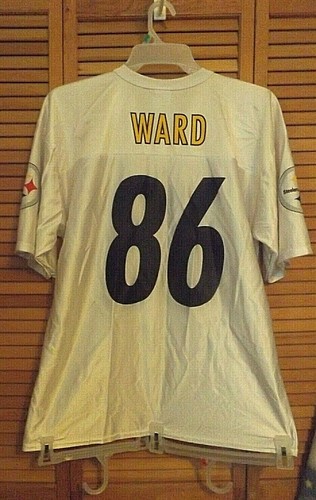 MENS NFL NFL PLAYERS PITTSBURGH STEELERS JERSEY-HINES WARD # 86 -WHITE -SIZE L - Picture 2 of 5