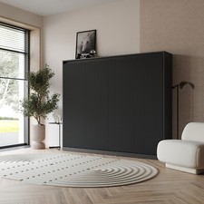 SMARTBett Letto a scomparsa  WAVES 140x200 orizzontale rovere selvatico/nervatur