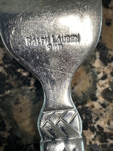 Ralph Lauren Equestrian Braid Stainless Silverware Flatware YOUR CHOICE 1991 - Afbeelding 3 van 3