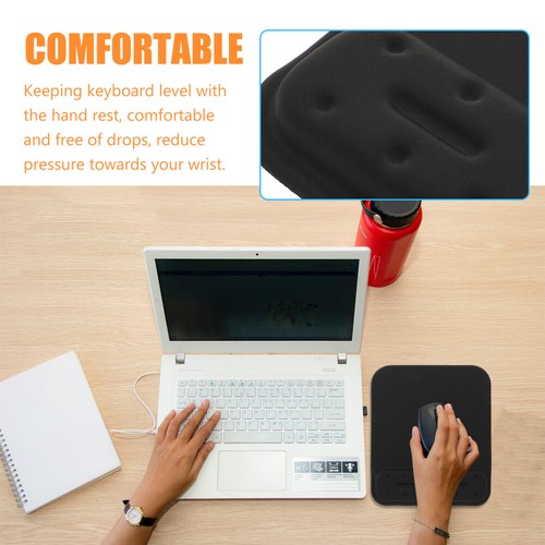 Large Mouse Pad Memory Foam Wrist Guard Cotton Wristband Ergonomic Slow - Afbeelding 11 van 11