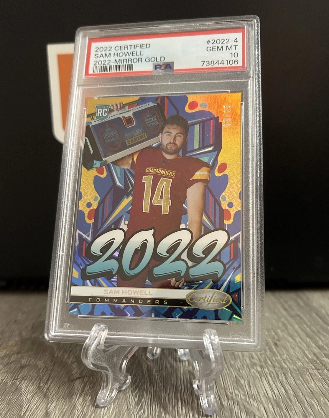 Sam Howell Panini Certified 2022 #20224 Mirror Gold