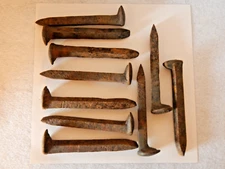 20 Railroad spikes train nails blacksmith forge Steel Iron Carbon Knife making
