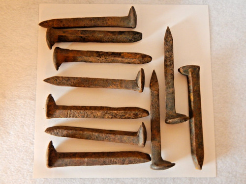 20 Railroad spikes train nails blacksmith forge Steel Iron Carbon Knife making