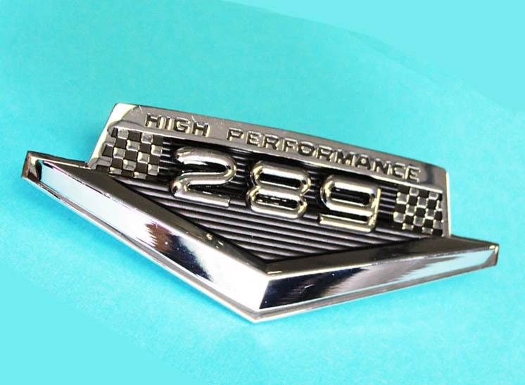 ¡NUEVO! Juego emblema guardabarros HIPO 1965-1966 Ford Mustang 289 lado izquierdo y derecho Foto 4 de 4