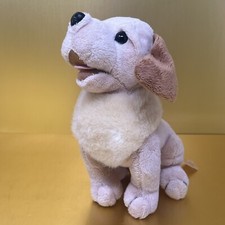 Dan Dee Puppy Dog Plush Soft Stuffed Animal Toy 10 inches Tan Brown Folded Ears.
