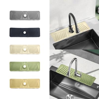 Wasserhahn Spritzschutzmatte rutschfest 17,72 x 5,51 cm waschbar schnelltrocknend Matte