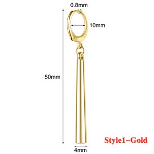Authentic Gold Plated Anime Hoop Earrings Costume Cosplay Drop Earrings