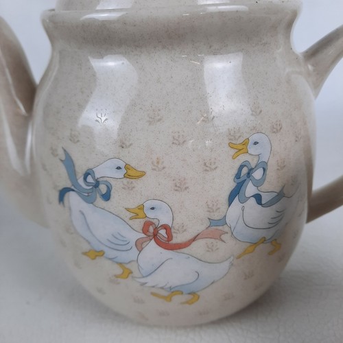 Vintage Marmalade Goose & Berry Teapot & Creamer Pitcher Farmhouse Country - Imagen 2 de 7