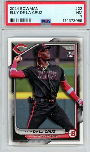 PSA 7 2024 *ELLY DE LA CRUZ* 2024 Bowman #22 RC Rookie Card