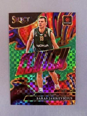 Saras Jasikevicius 2025-26 Panini Select EuroLeague Clutch Green Prizm 3/5 [dyf