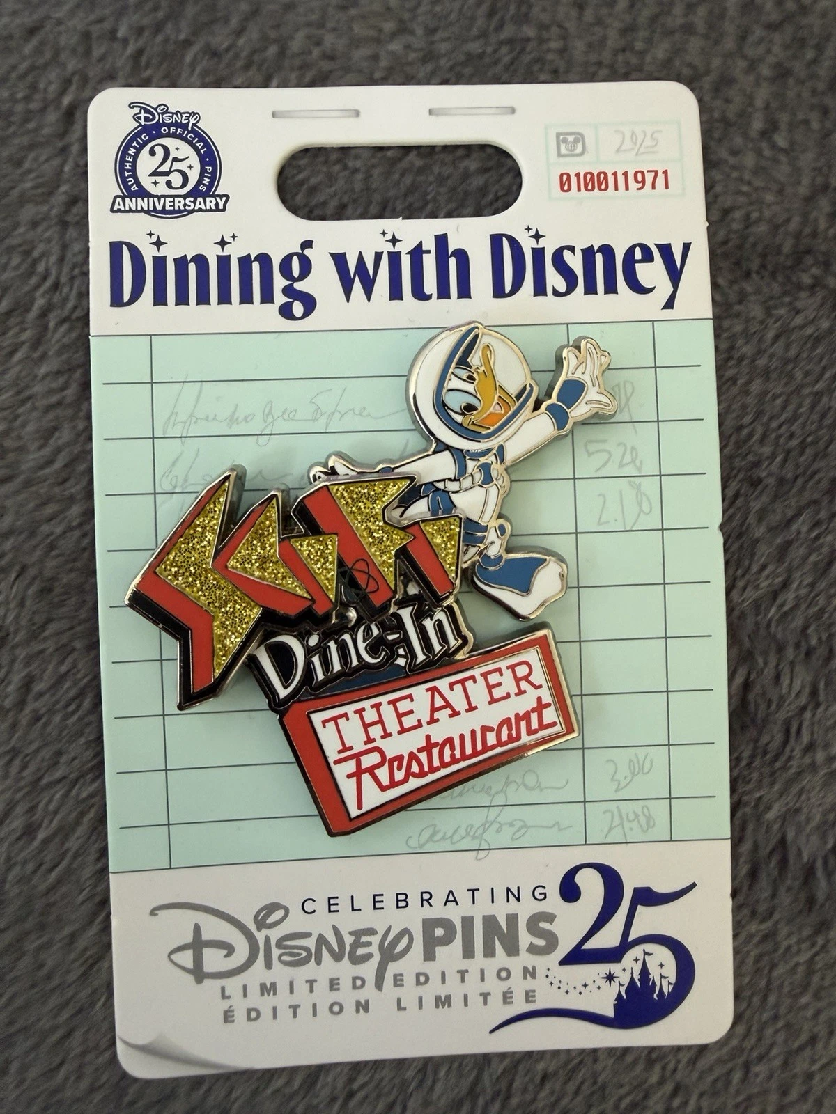 2025 Dining With Disney Sci-Fi Dine In Theater Restaurant Donald Pin