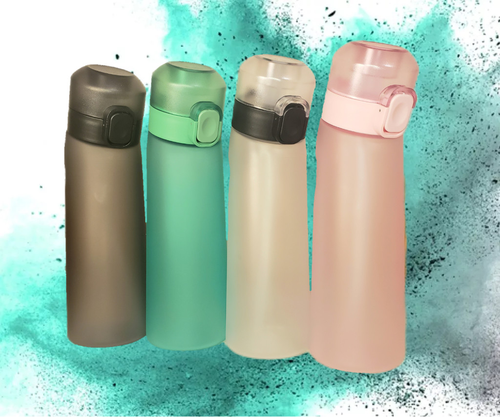 Water Bottle with Ergonomic Design And Scented Ring (Air Up Design)