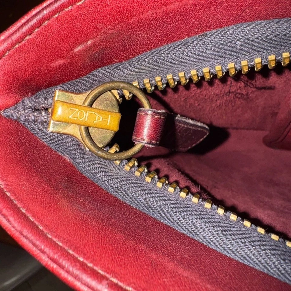 Bolso de Mano Coach Kisslock Bonnie Cashin 1970 Raro en Rubí EVC Foto 4 de 4