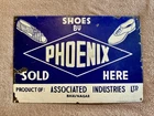 Old Vintage Shoes By Phoenix Porcelain Sign
