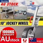 Jockey Wheel Swing 10 Inch Up 1000KG Rubber Wheels Bolt On Trailer Caravan Boat