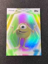 Mike Wazowski 2026 Topps Disney Pixar Neon Rainbow Refractor Parallel #119 /150