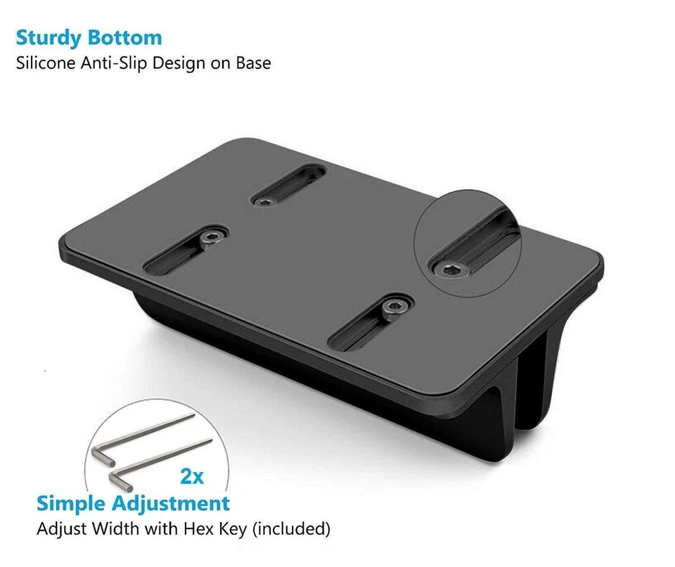 Vertical Laptop Stand [Adjustable] Desktop Aluminum Compact Fit All Sizes Black - Image 4 of 4
