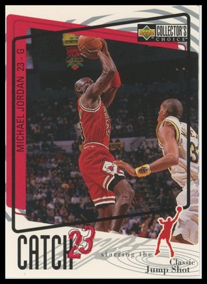 1997-98 Collector's Choice #C7 Michael Jordan Catch 23 3x5