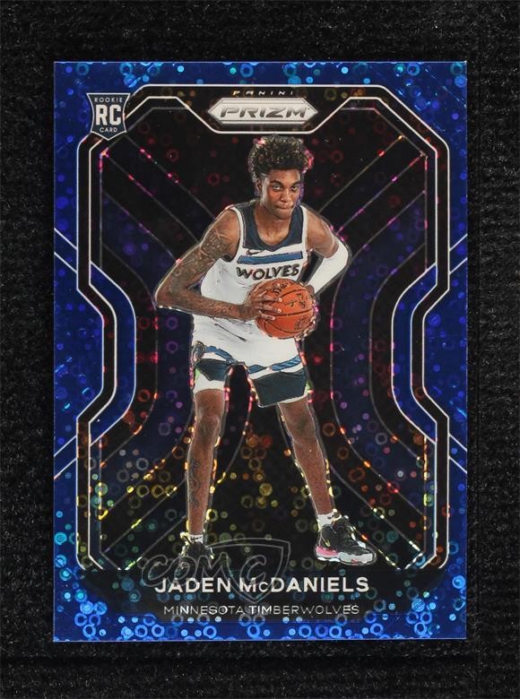2020-21 Panini Prizm Fast Break Blue Prizm 55/175 Jaden McDaniels #277 18py
