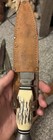 Vintage Solingen Germany Stag Handle Hunting Knife w/ Leather Sheath — photo 1