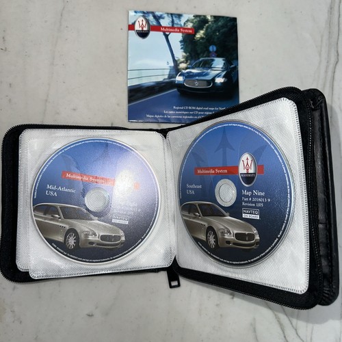 MASERATI QUATTROPORTE MULTIMEDIA SYSTEM NAVIGATION CD DISC W/ CASE OEM RARE 1-10 - Picture 6 of 7