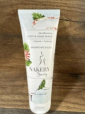 Nakery Beauty Skin Restore Body & Hand Wash Snowflake Kisses 3.38 fl oz