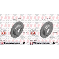 2X Zimmermann Sport Z Bremsscheiben 300Mm Gelocht Hinten Passend FüR BMW 5 | 150