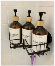 3 Piece Dispenser Set Shampoo, Conditioner  Body Wash  Soap Dispenser Set NEW