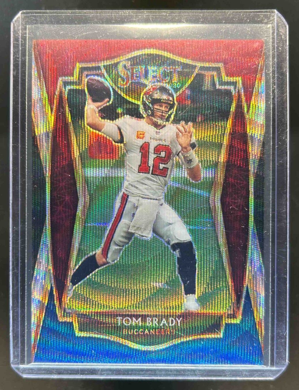 2020 Select Tom Brady Tri Color Prizm Premier #164/199 Buccaneers
